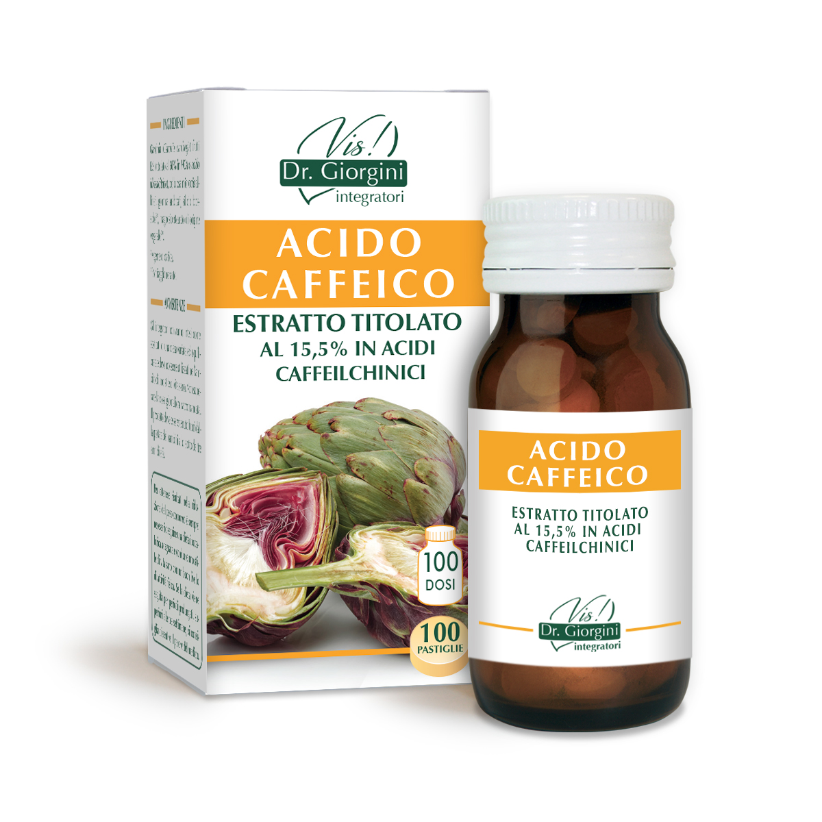 ACIDO CAFFEICO ESTRATTO TITOLATO 40 g - pastiglie da 400 mg main product photo