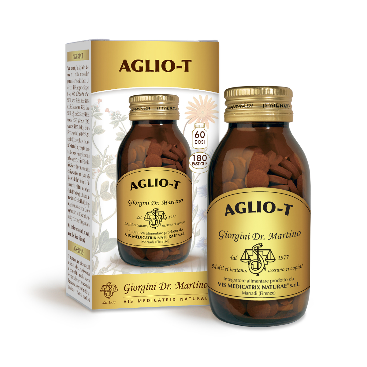 AGLIO-T 90 g - 180 pastiglie da 500 mg