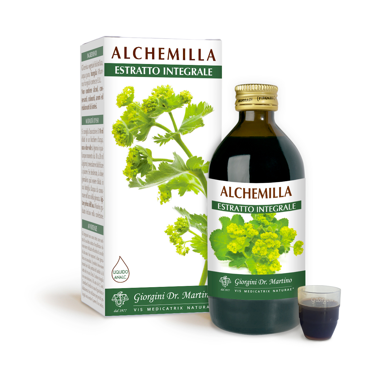 ALCHEMILLA Estratto integrale Liquido analcoolico
