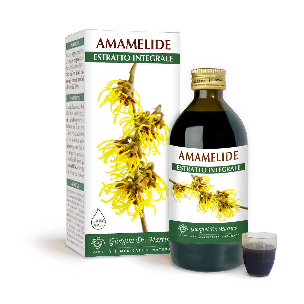 AMAMELIDE Estratto integrale Liquido analcoolico