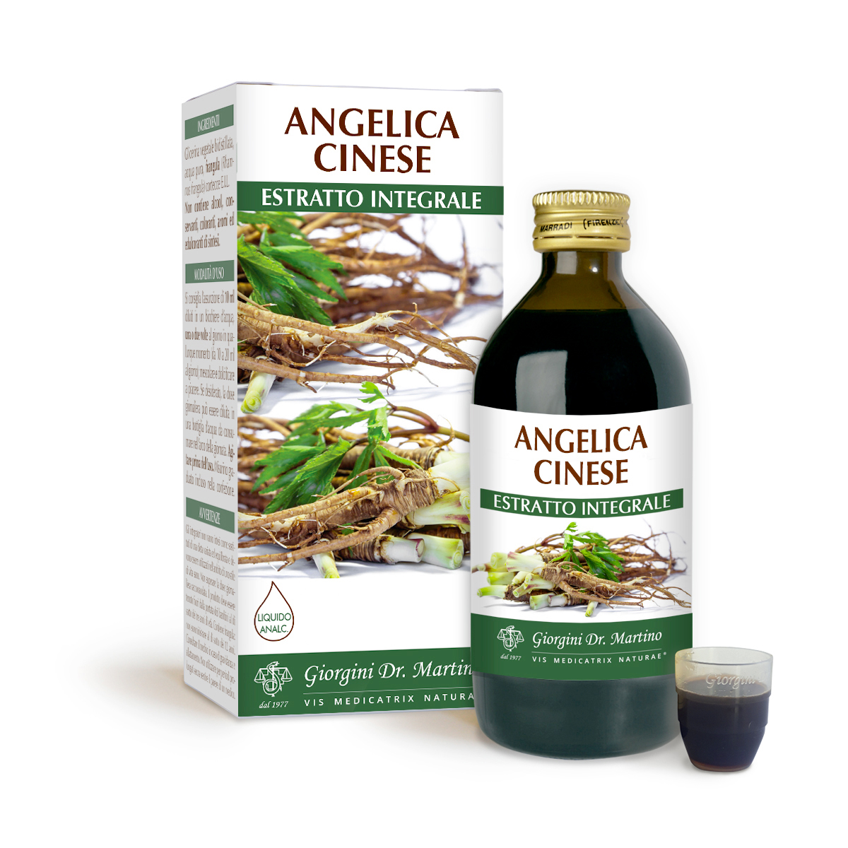 ANGELICA CINESE Estratto integrale Liquido analcoolico