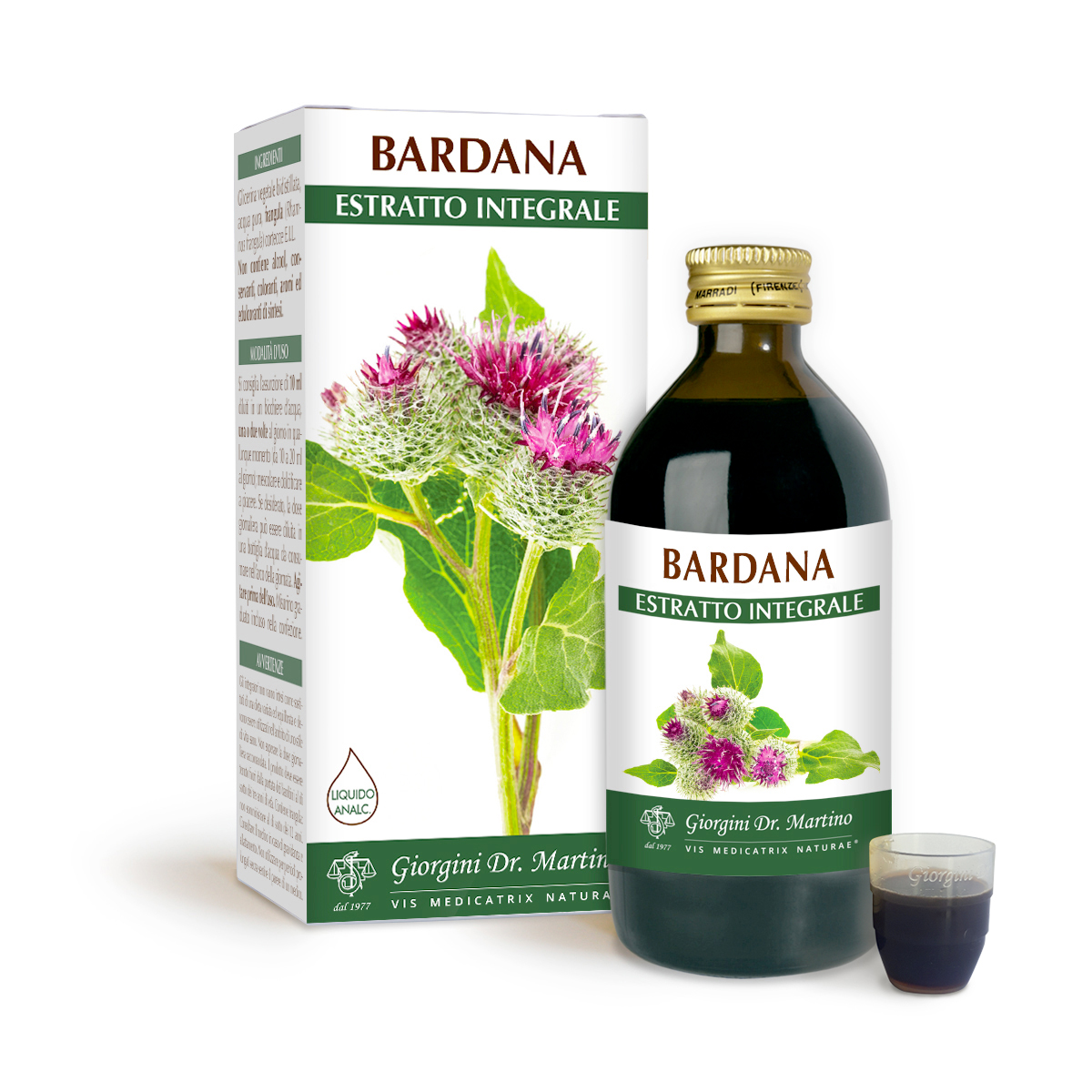 BARDANA Estratto integrale Liquido analcoolico