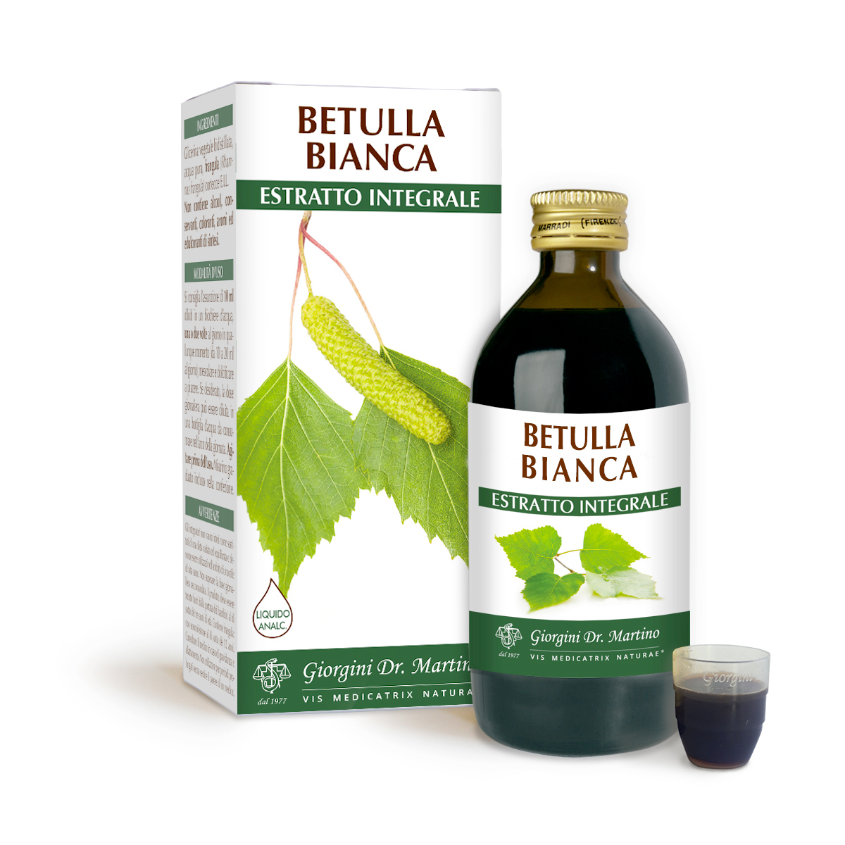 BETULLA BIANCA Estratto integrale Liquido analcoolico