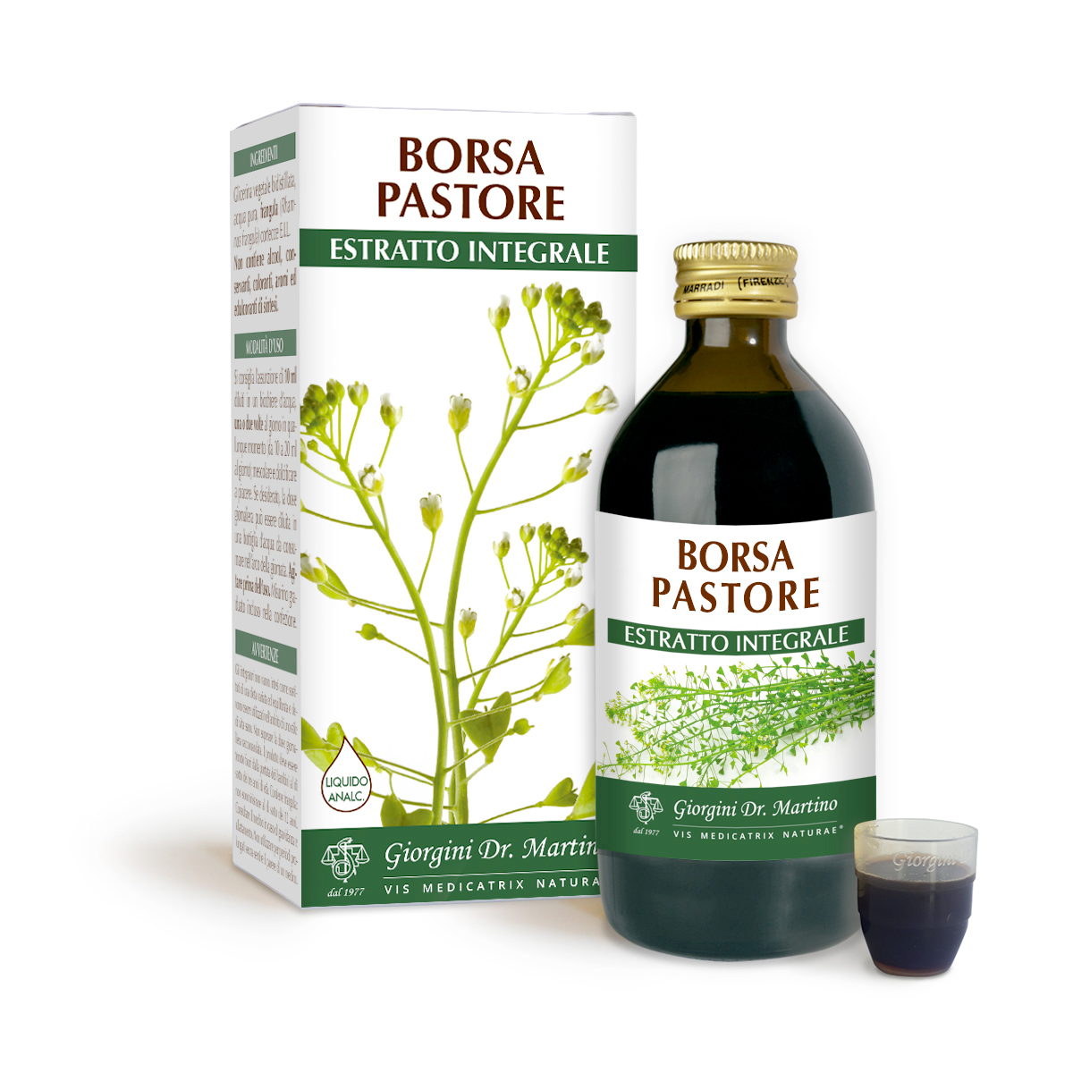 BORSA PASTORE Estratto integrale Liquido analcoolico