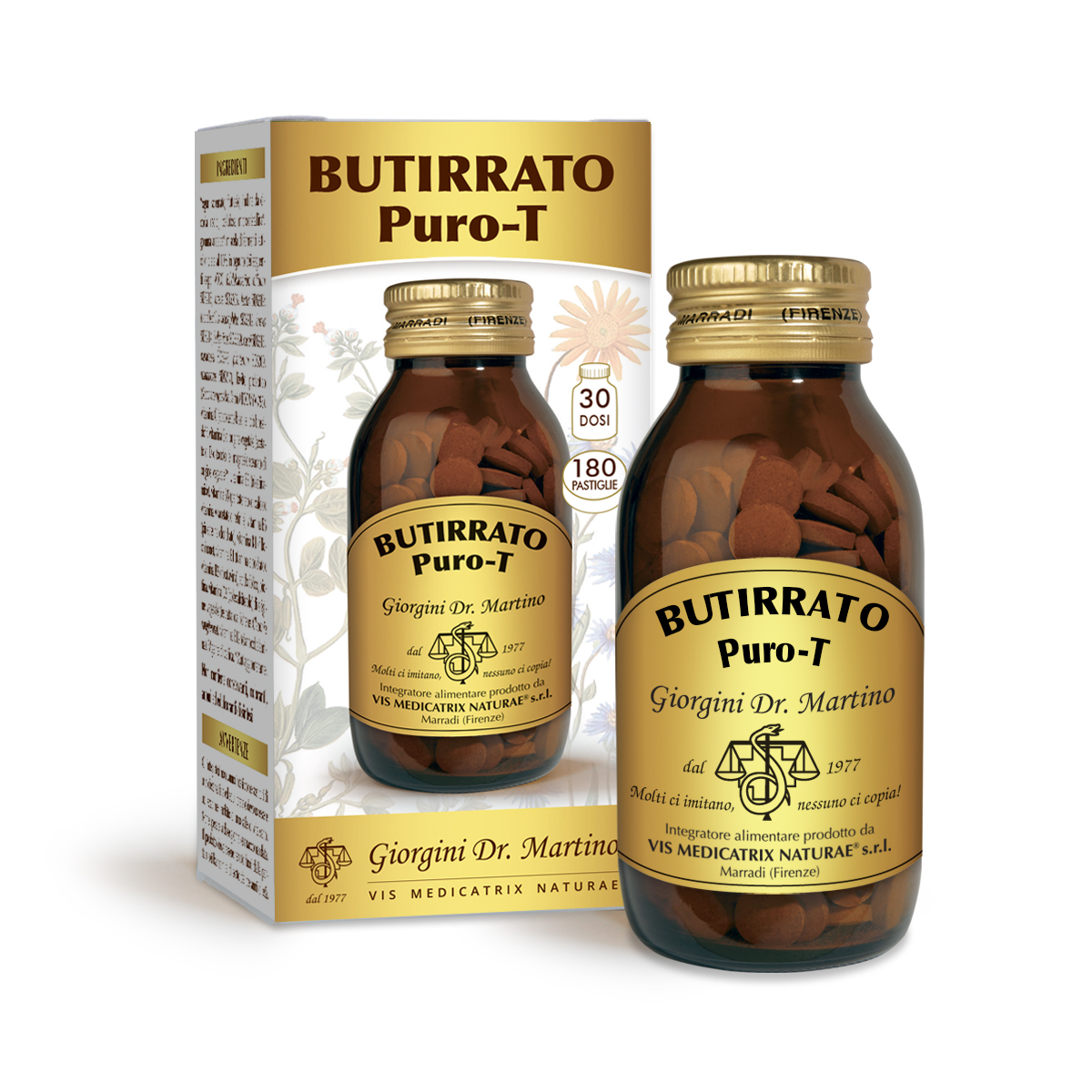 BUTIRRATO Puro-T 90 g - pastiglie da 500 mg