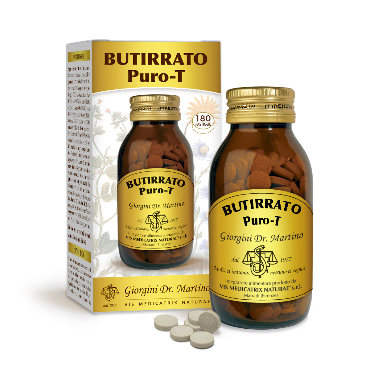 BUTIRRATO Puro-T 90 g - pastiglie da 500 mg