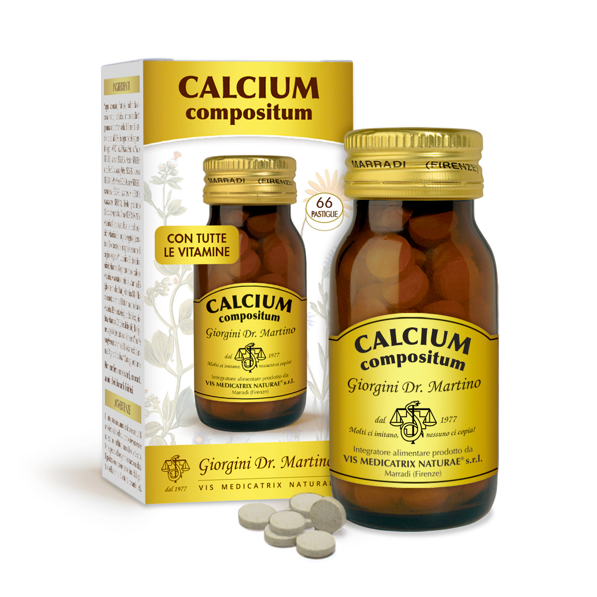 CALCIUM compositum 40 g - pastiglie da 600 mg