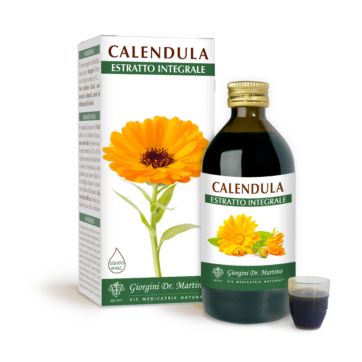 CALENDULA Estratto integrale Liquido analcoolico