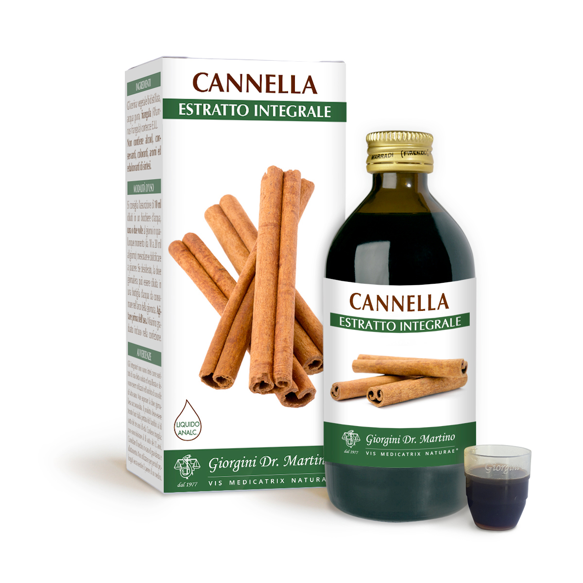CANNELLA Estratto integrale Liquido analcoolico