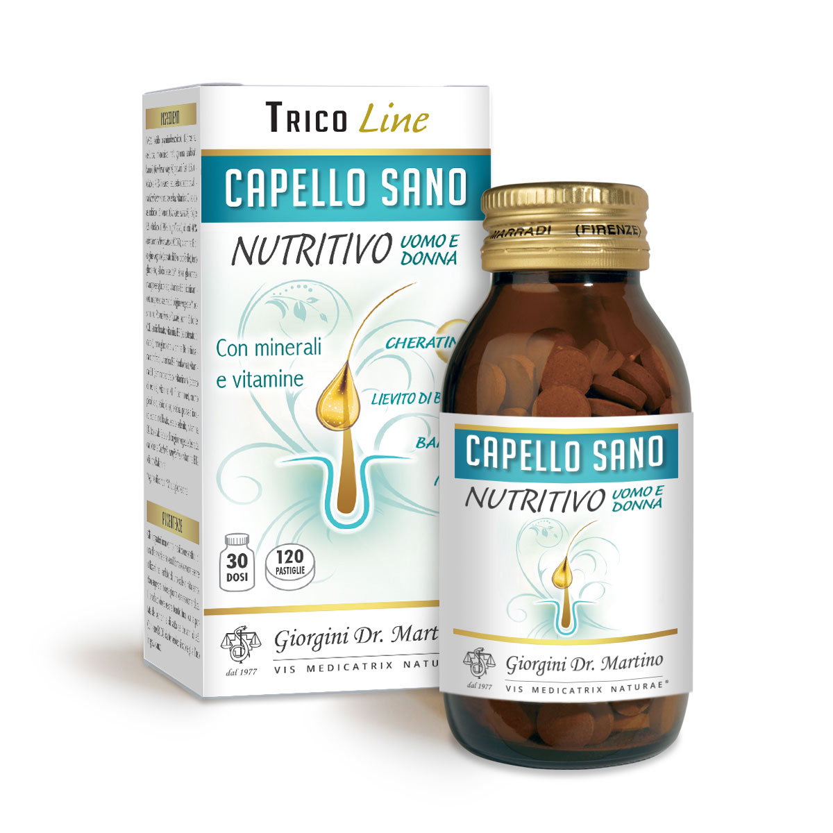 CAPELLO SANO NUTRITIVO 72g - 120 pastiglie da 600 mg