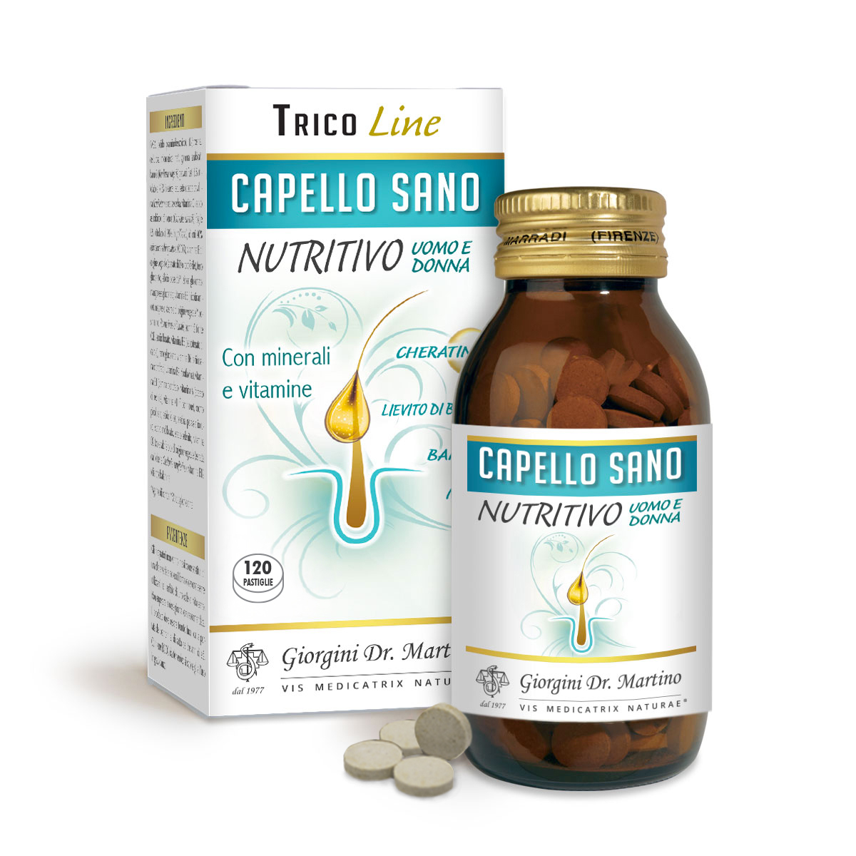 CAPELLO SANO NUTRITIVO 72 g - pastiglie da 600 mg