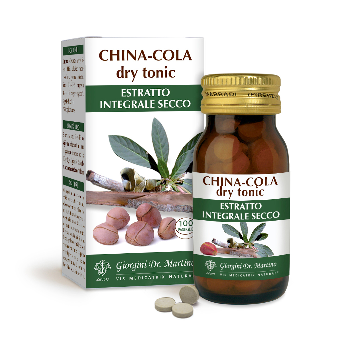 CHINA COLA Dry tonic Estratto integrale secco Pastiglie