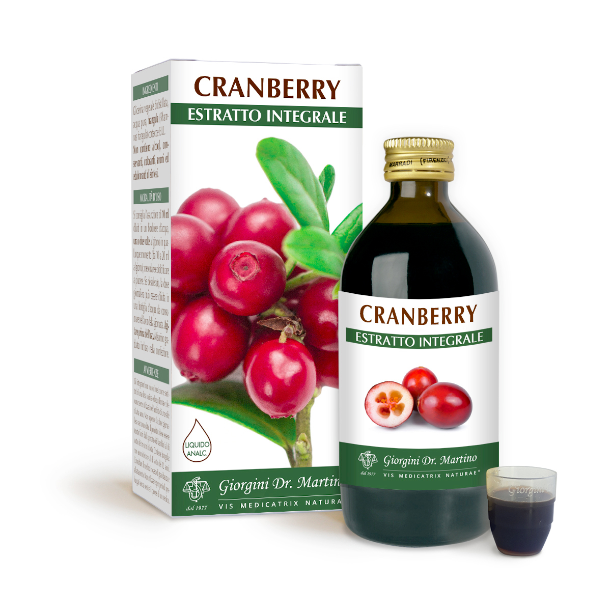 CRANBERRY Estratto integrale Liquido analcoolico