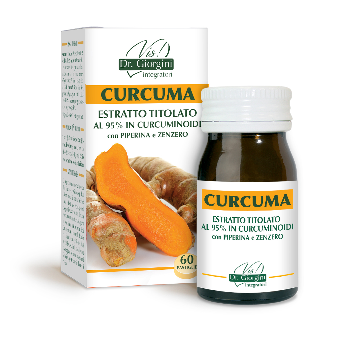 CURCUMA ESTRATTO TITOLATO 30 g - pastiglie da 500 mg main product photo