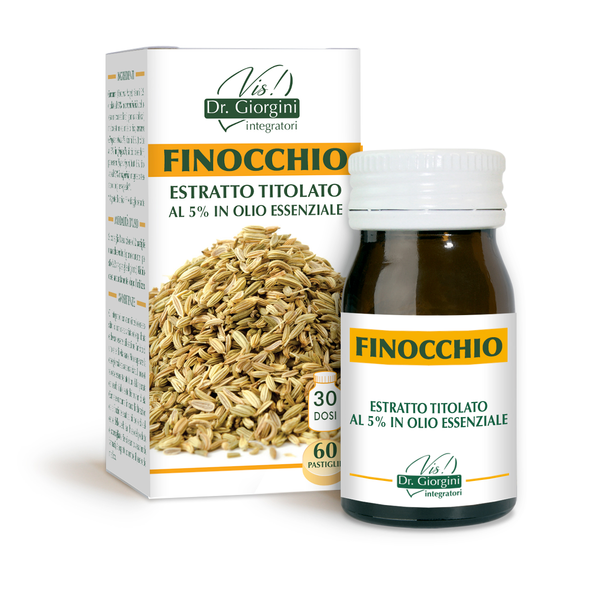 FINOCCHIO ESTRATTO TITOLATO 60 pastiglie main product photo