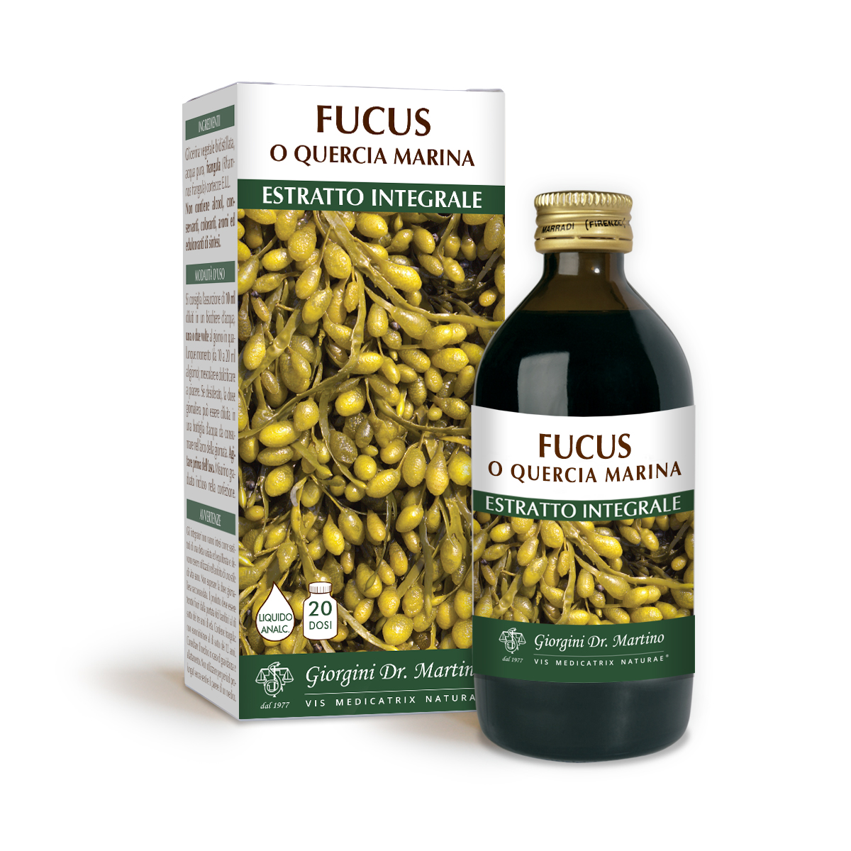 FUCUS o QUERCIA MARINA ESTRATTO INTEGRALE ANALC 200 ml main product photo