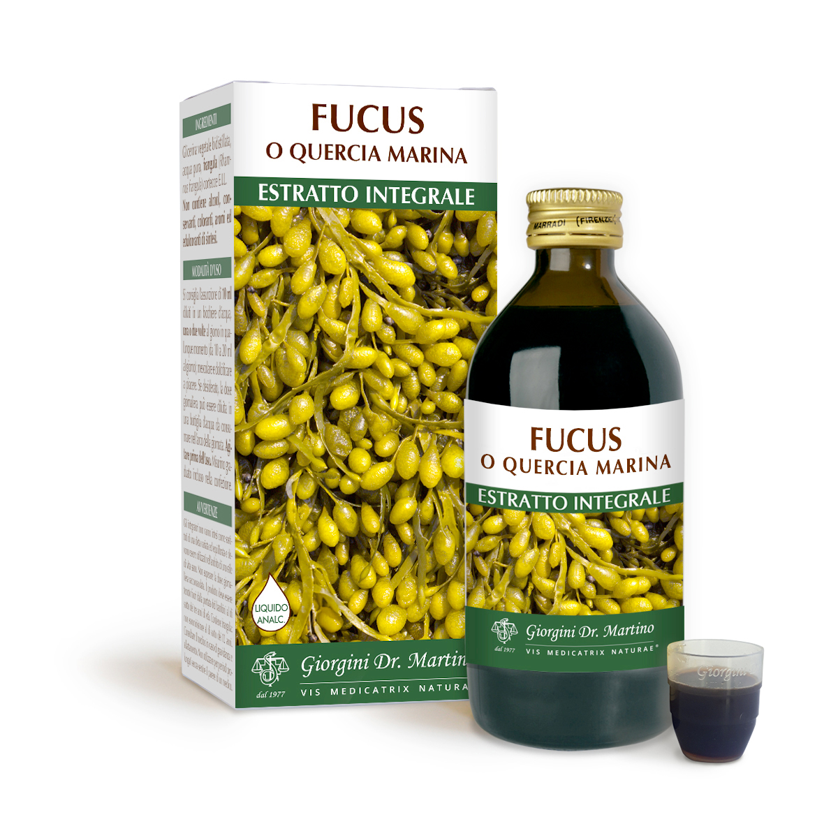 FUCUS o QUERCIA MARINA Estratto integrale Liquido analcoolico