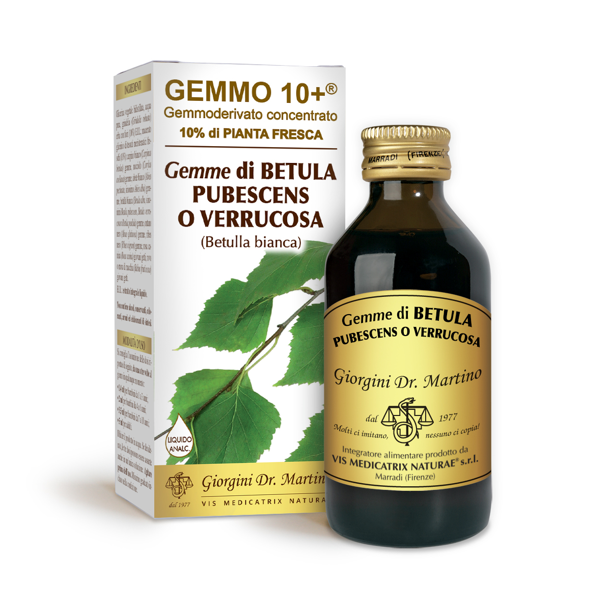 BETULLA BIANCA Gemme G10+ (Betulla pubescenes) Liquido analcoolico