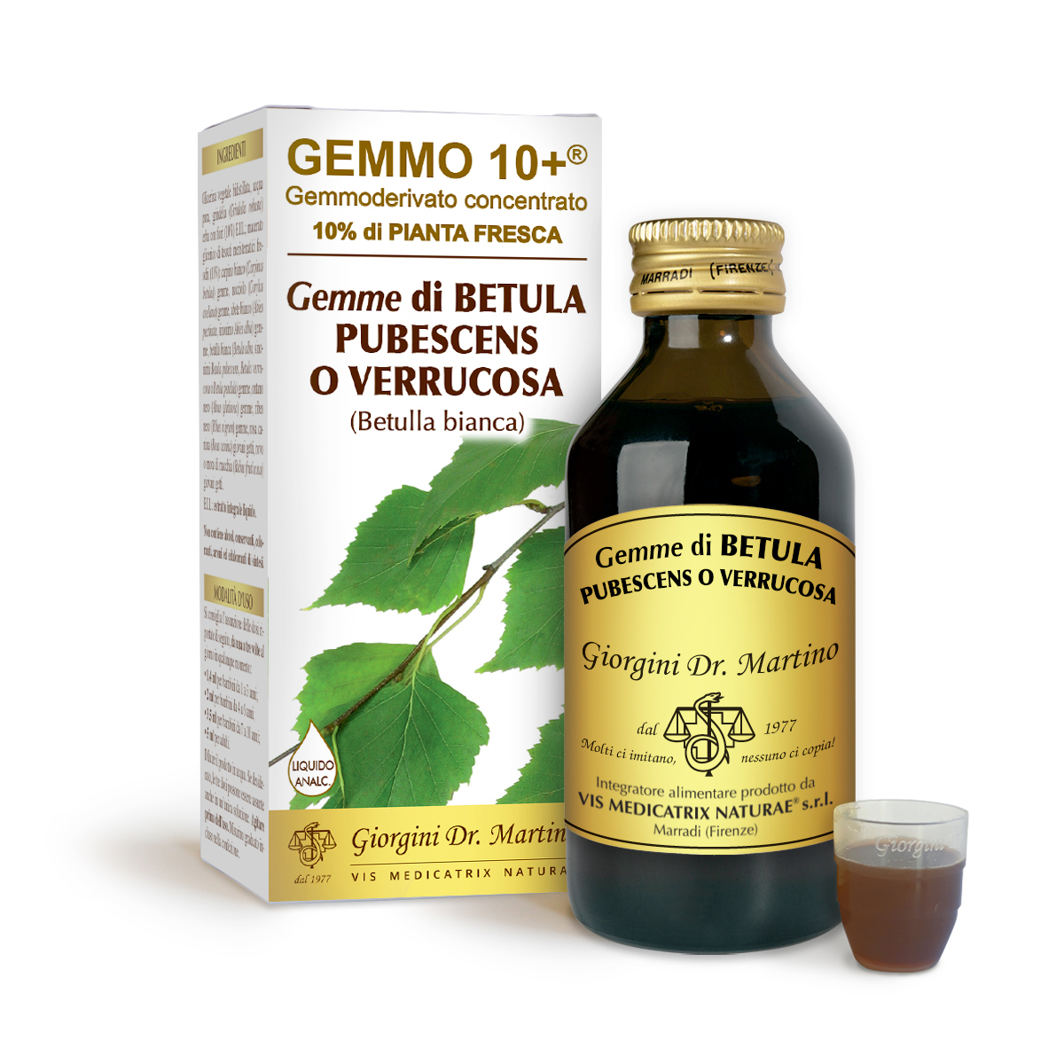 BETULLA BIANCA Gemme G10+ (Betulla pubescenes) Liquido analcoolico
