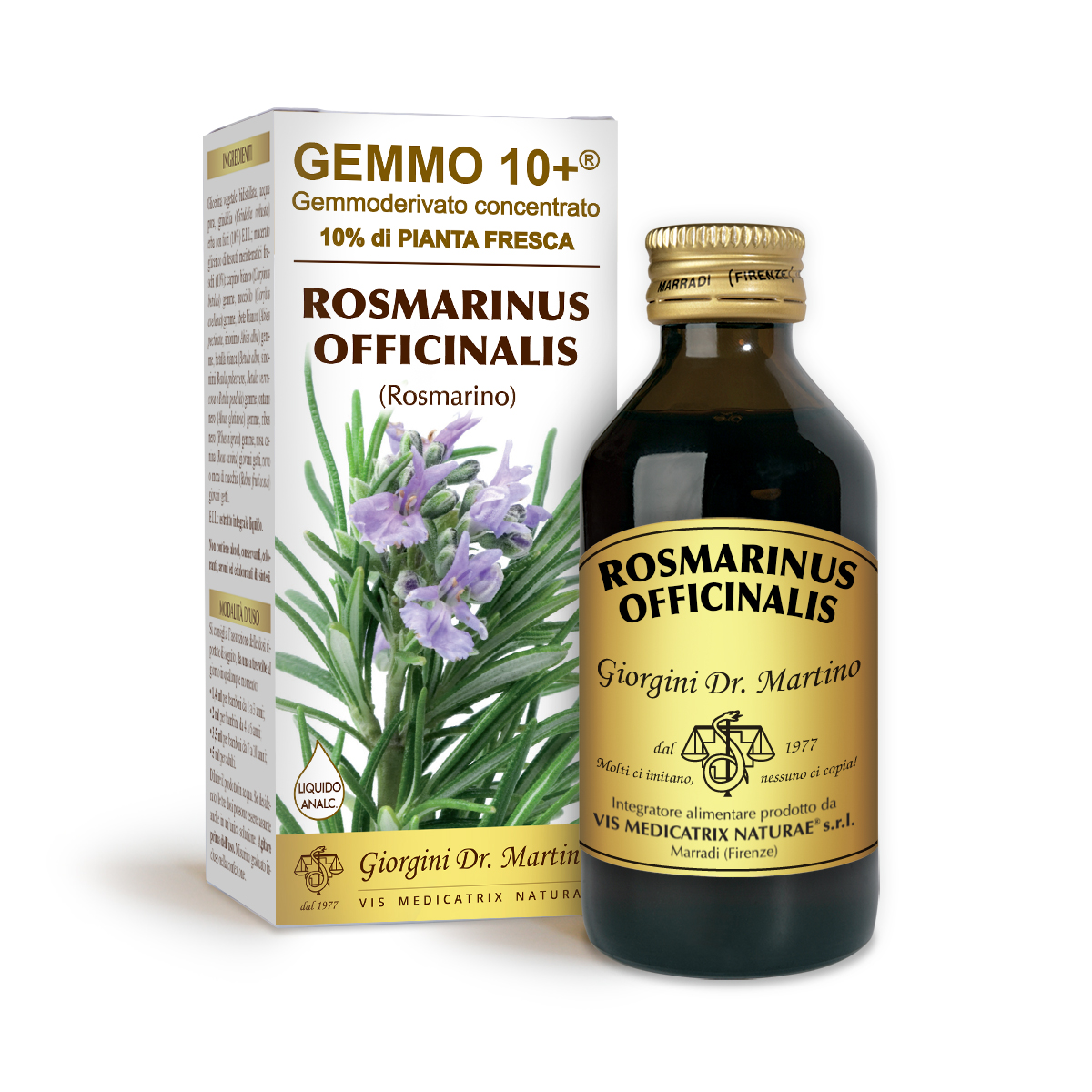 ROSMARINO G10+ (Rosmarinus officinalis)Liquido analcoolico