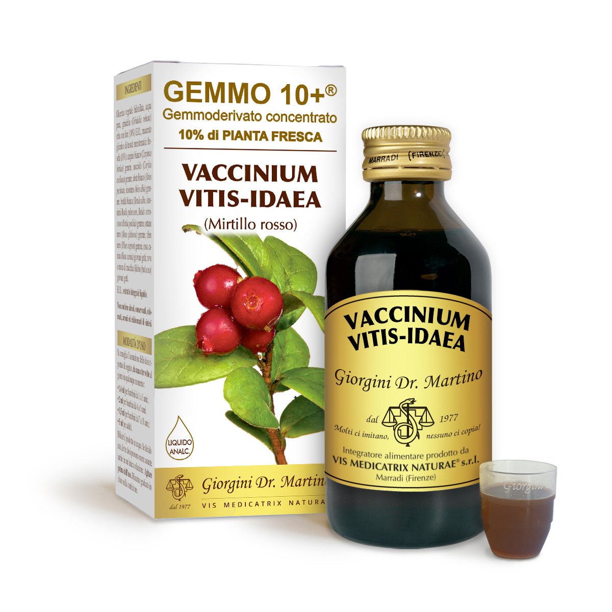 MIRTILLO ROSSO G10+ (Vaccinium vitis-idaea) Liquido analcoolico