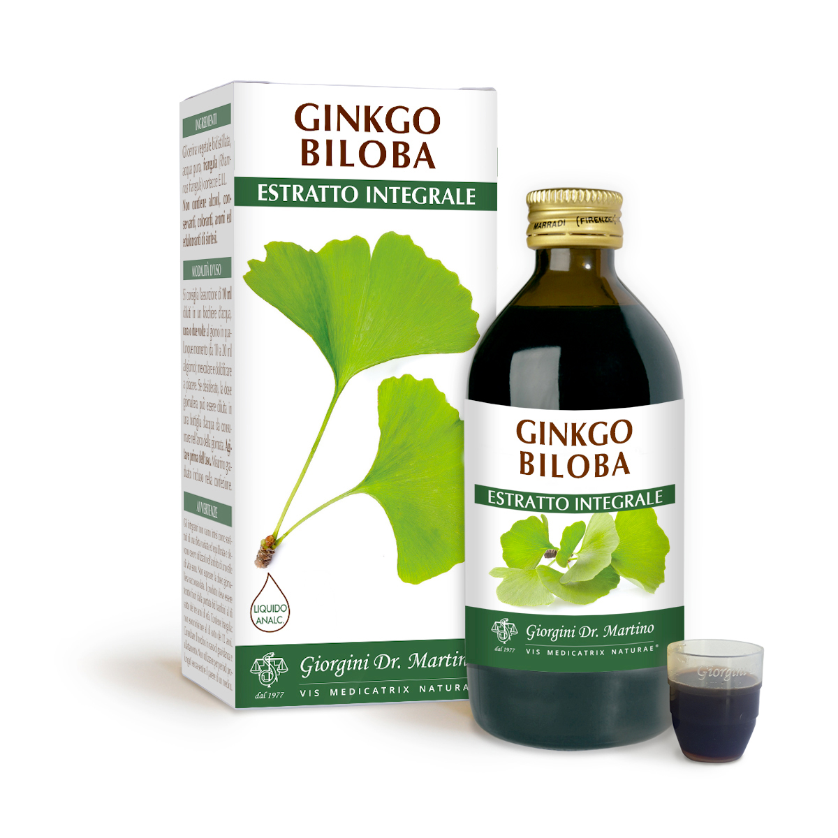 GINKGO BILOBA Estratto integrale Liquido analcoolico