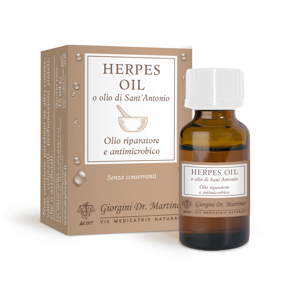 HERPES OIL OLIO DI SANT'ANTONIO 15 ml main product photo
