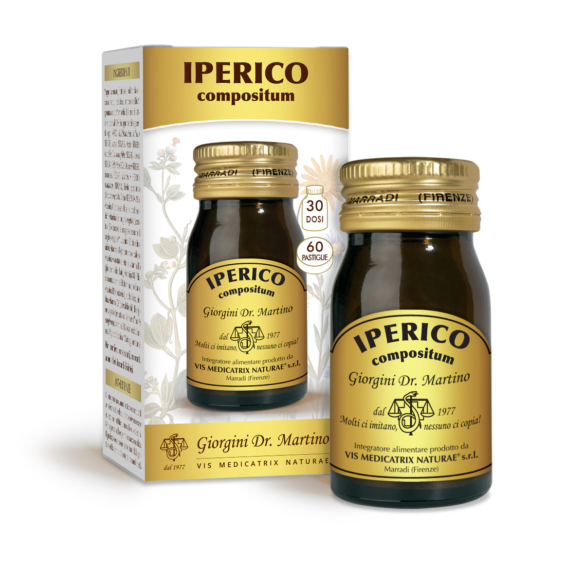 IPERICO COMPOSITUM 30 g - 60 pastiglie da 500 mg