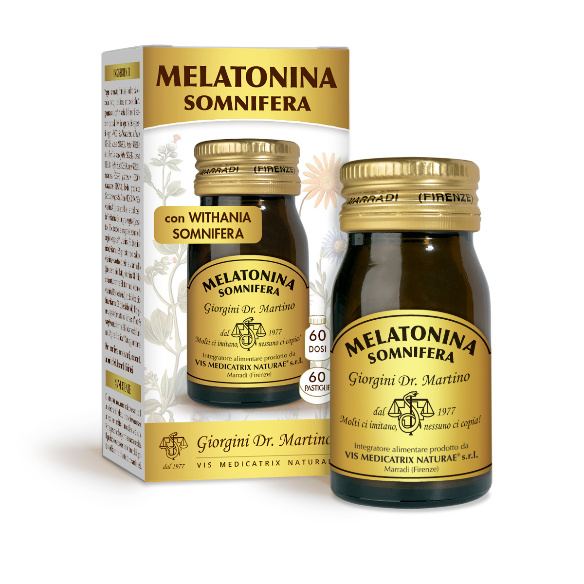 MELATONINA SOMNIFERA 60 pastiglie main product photo