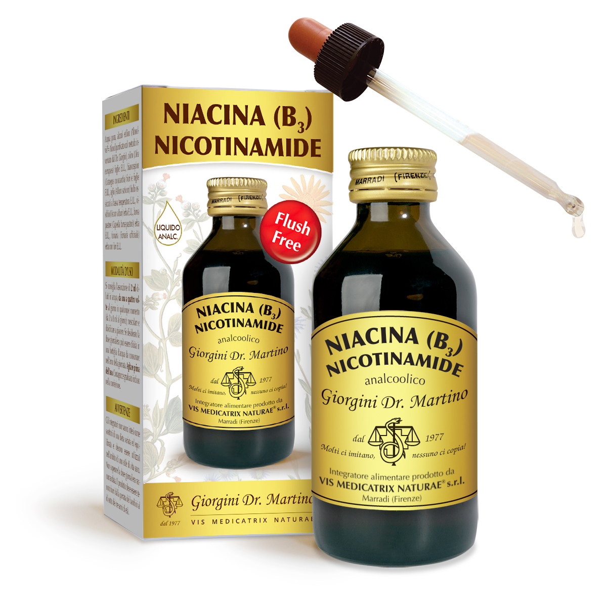 NIACINA (B3) NICOTINAMIDE Liquido analcoolico
