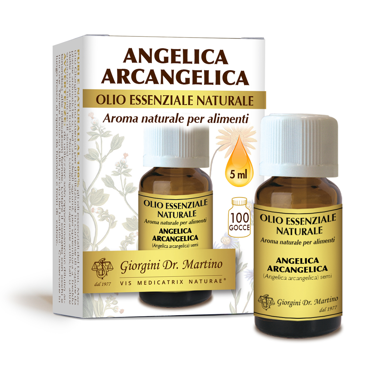 ANGELICA ARCANGELICA olio essenziale naturale 5 ml