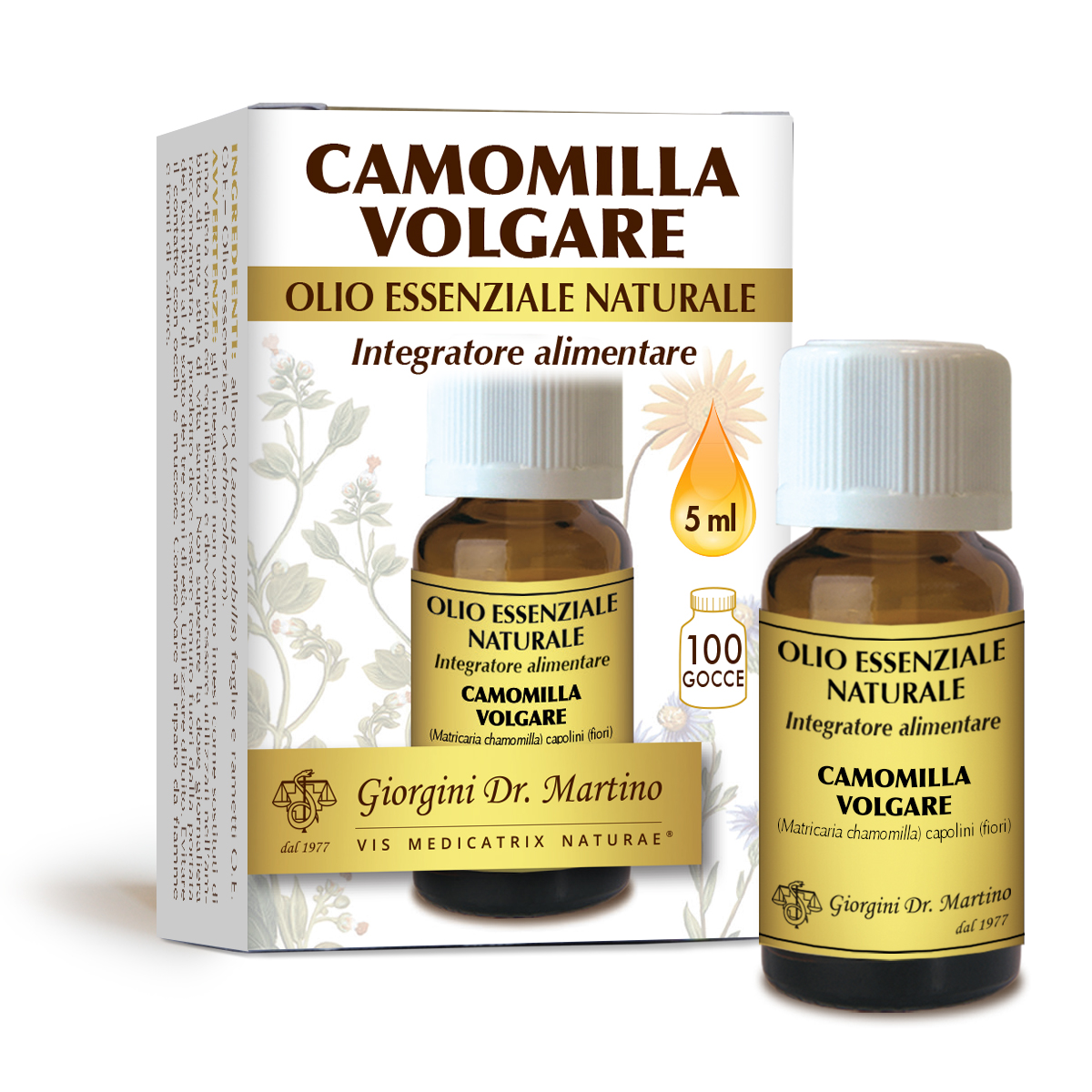 CAMOMILLA VOLGARE olio essenziale naturale 5 ml main product photo