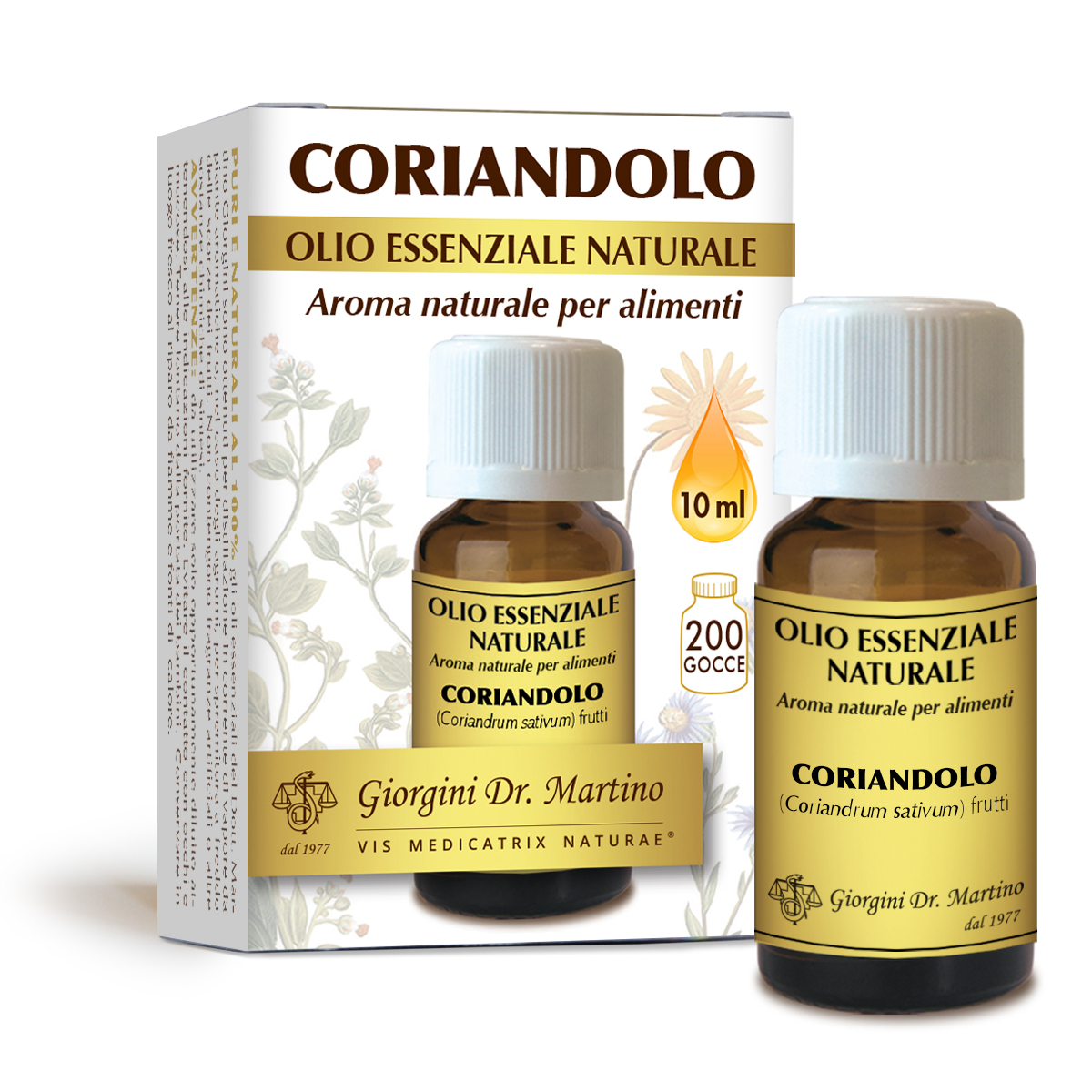 Coriandolo olio essenziale naturale 10 ml main product photo