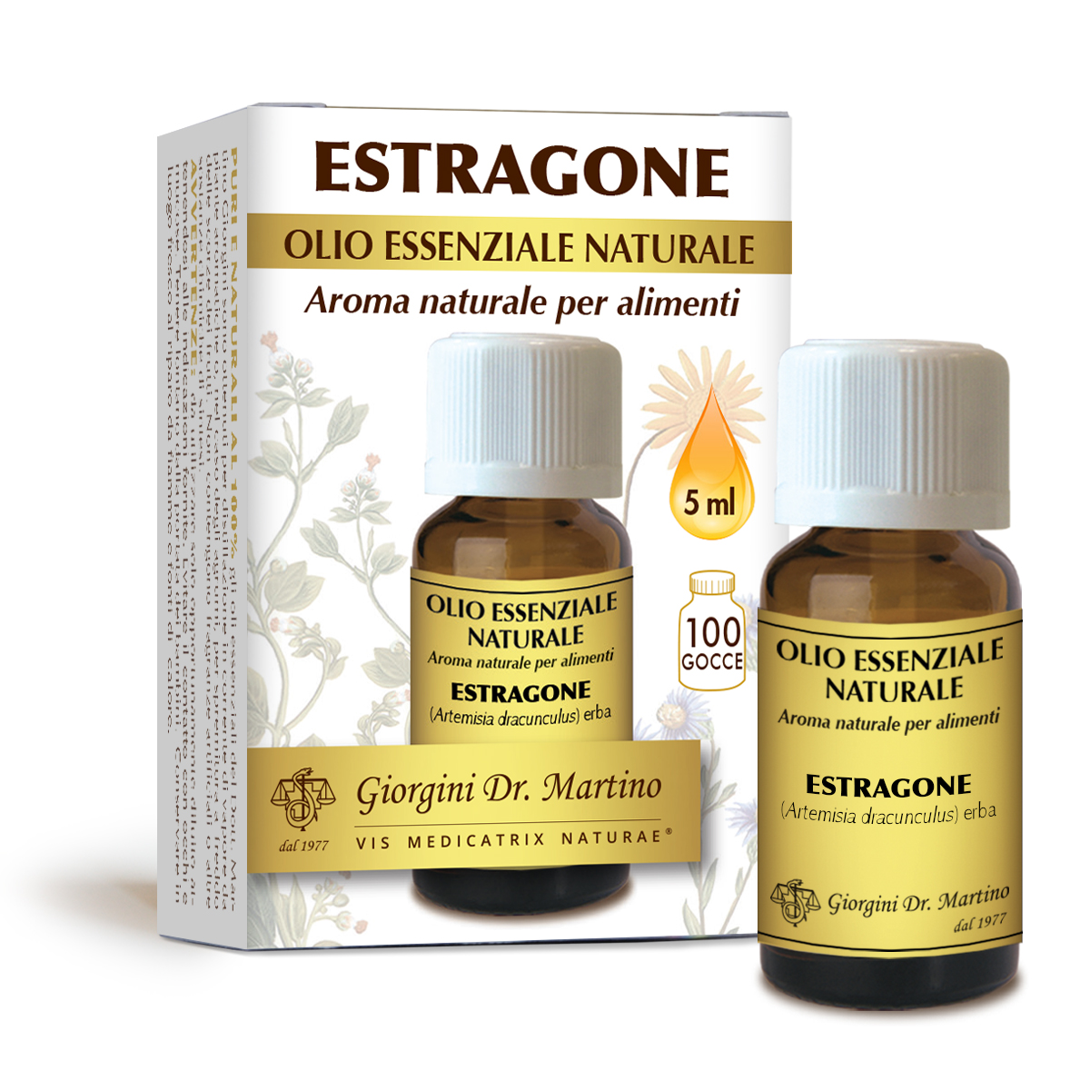 Estragone olio essenziale naturale 5 ml
