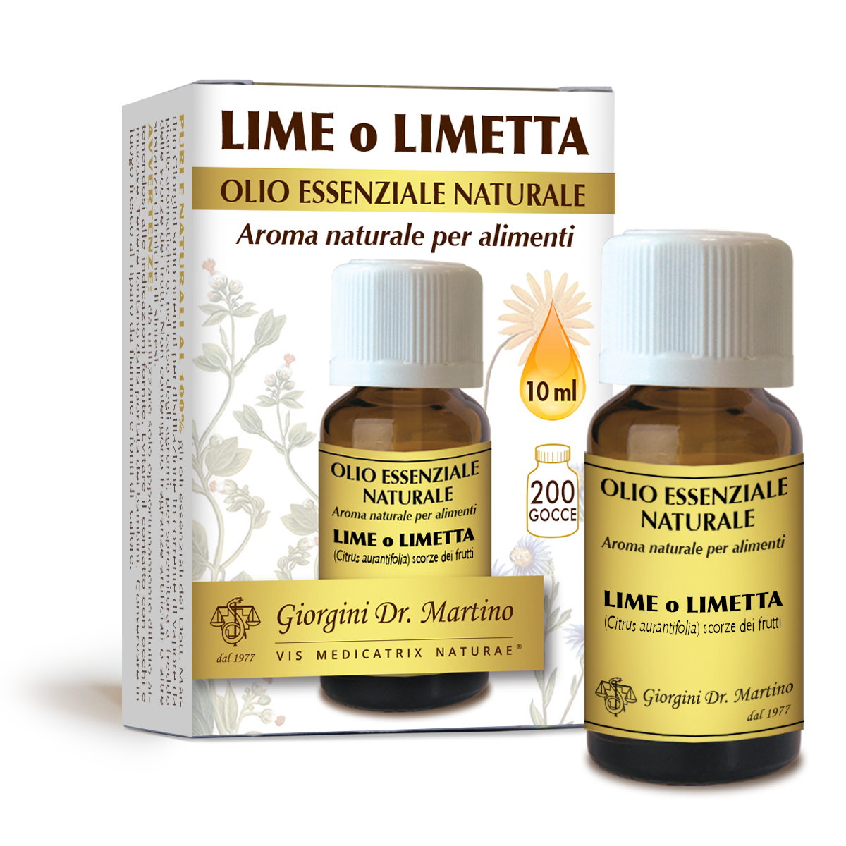 Lime o Limetta olio essenzialenaturale 10 ml