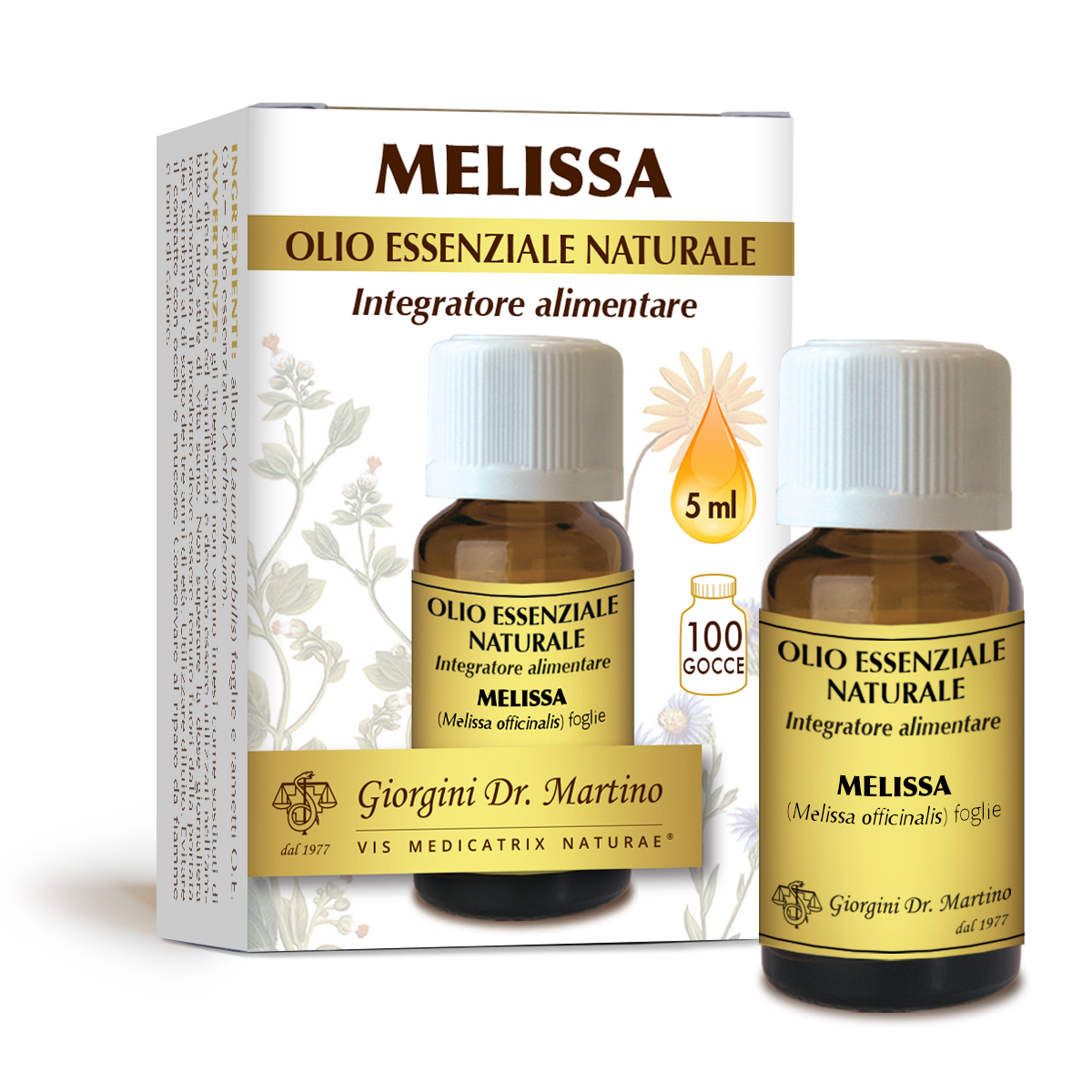 MELISSA olio essenziale naturale 5 ml main product photo