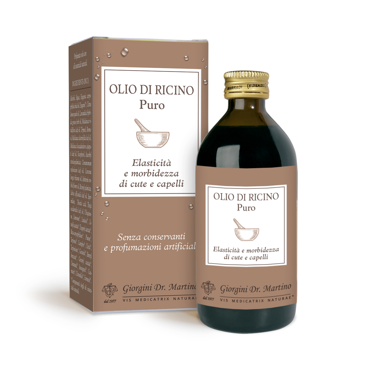 OLIO DI RICINO PURO 200 ml main product photo