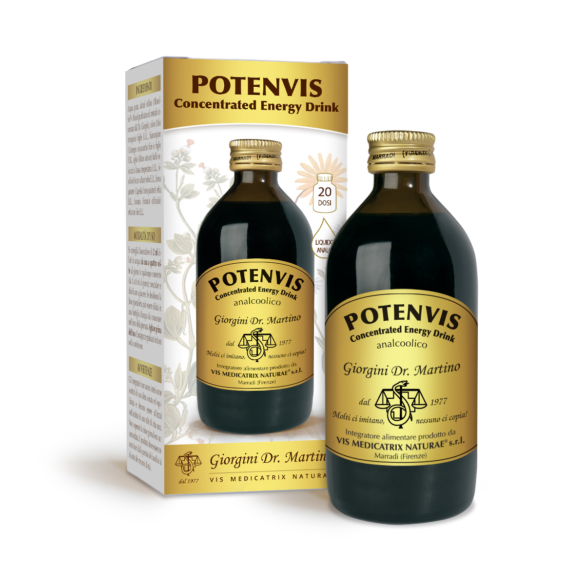 POTENVIS Concentrated Energy Drink liquido analc. 200 ml