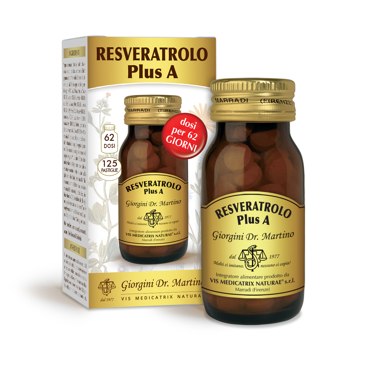 RESVERATROLO Plus A 50 g - pastiglie da 400 mg