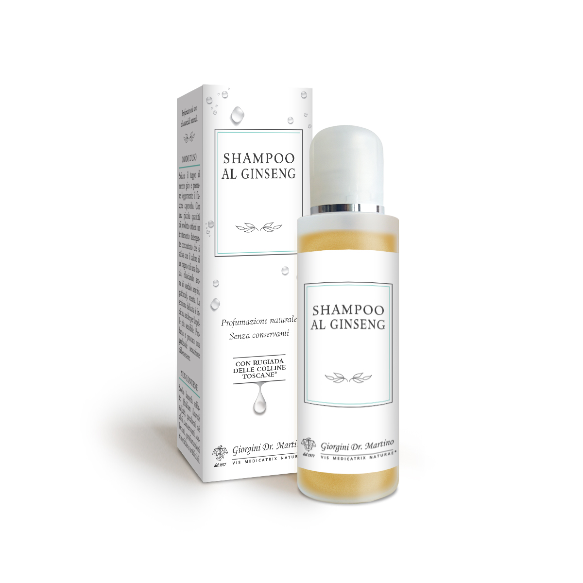 SHAMPOO al Ginseng Detergente cosmetico