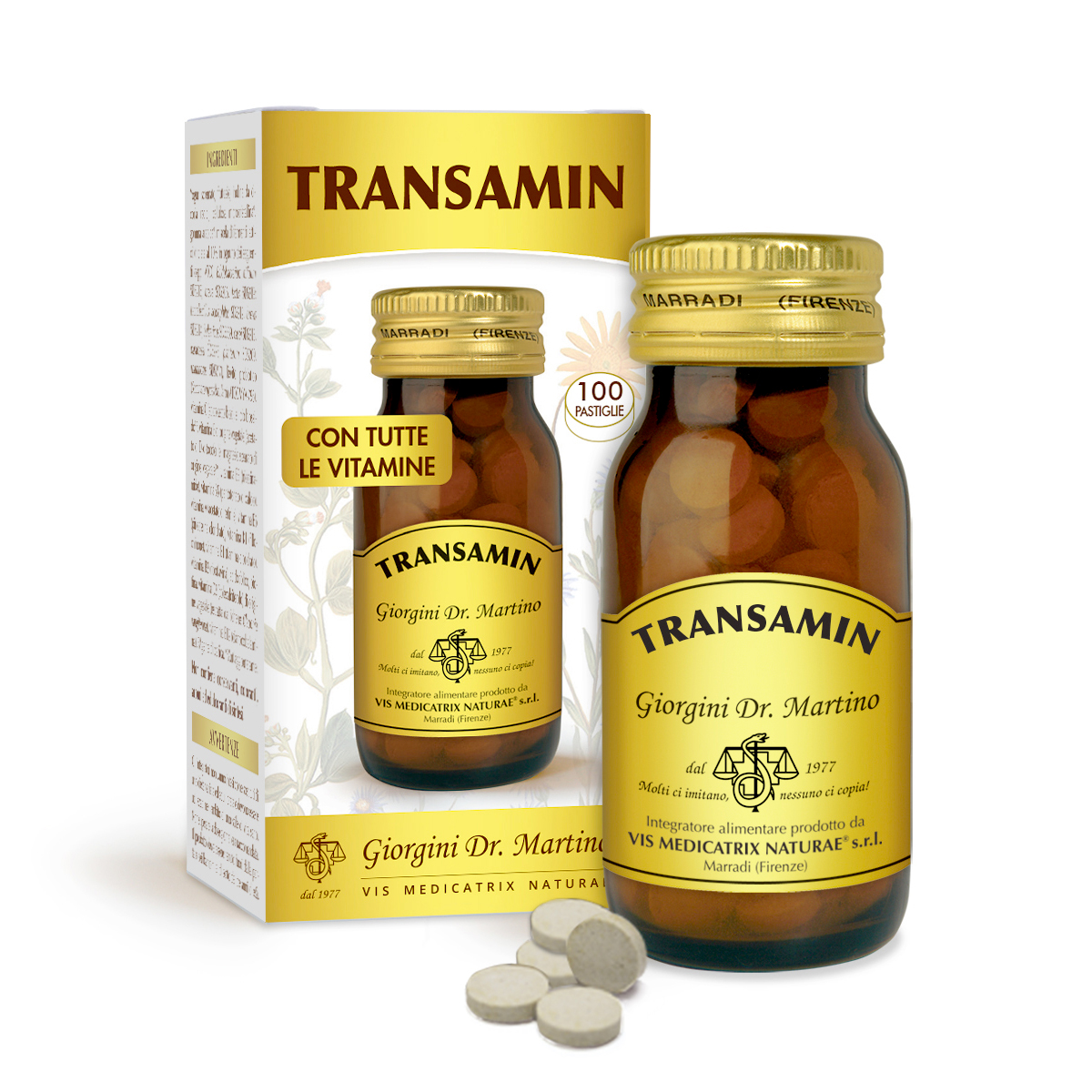 TRANSAMIN 50 g - pastiglie da 500 mg