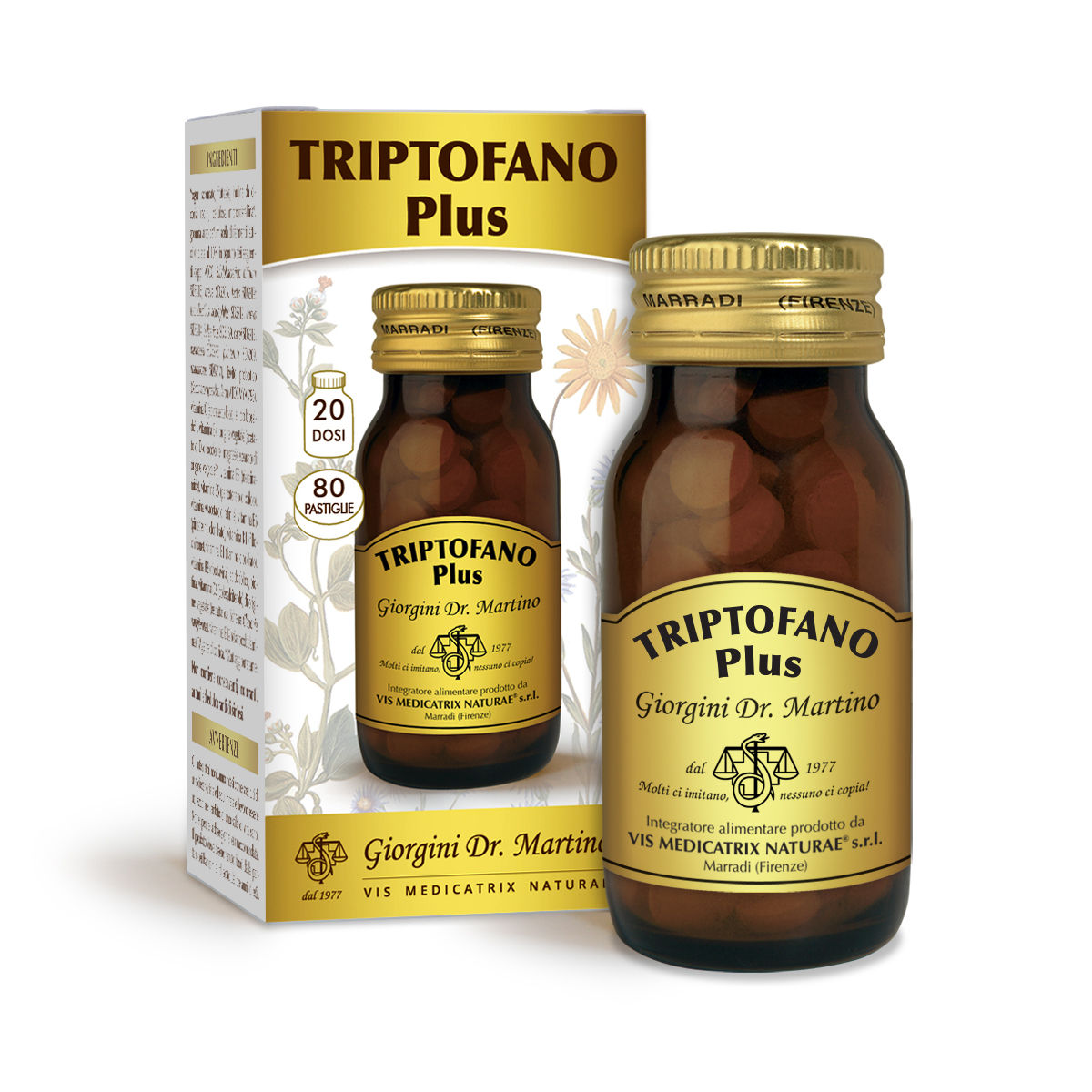 TRIPTOFANO Plus 40 g - 80 pastiglie da 500 mg