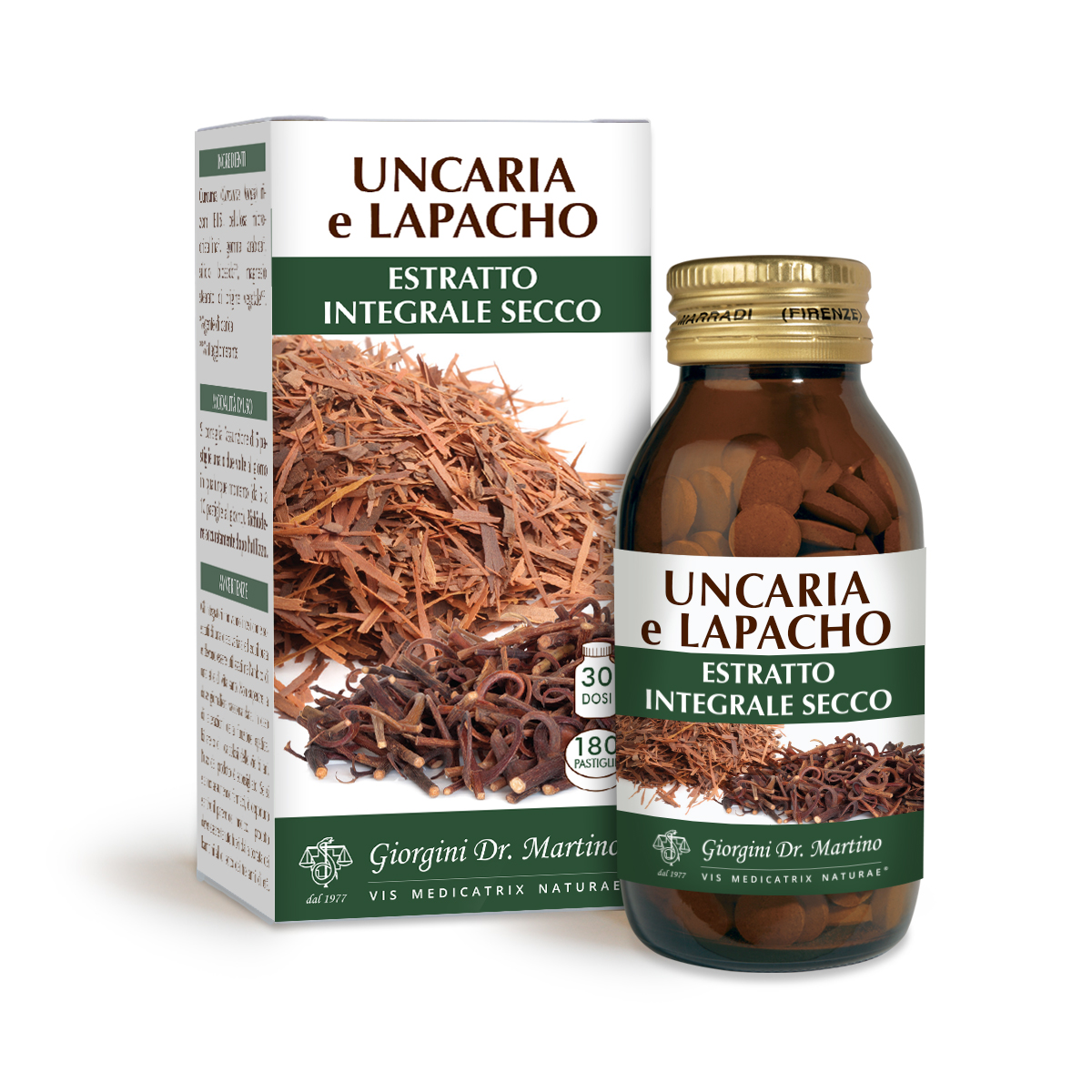 UNCARIA-LAPACHO Estratto Integrale Secco 90g-180 PAST 500 mg