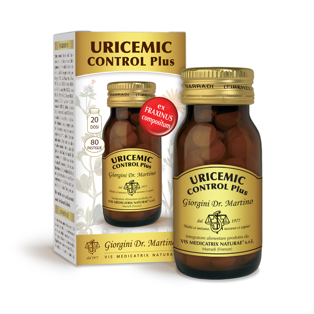 URICEMIC Control Plus 40 g - 80 pastiglie da 500 mg