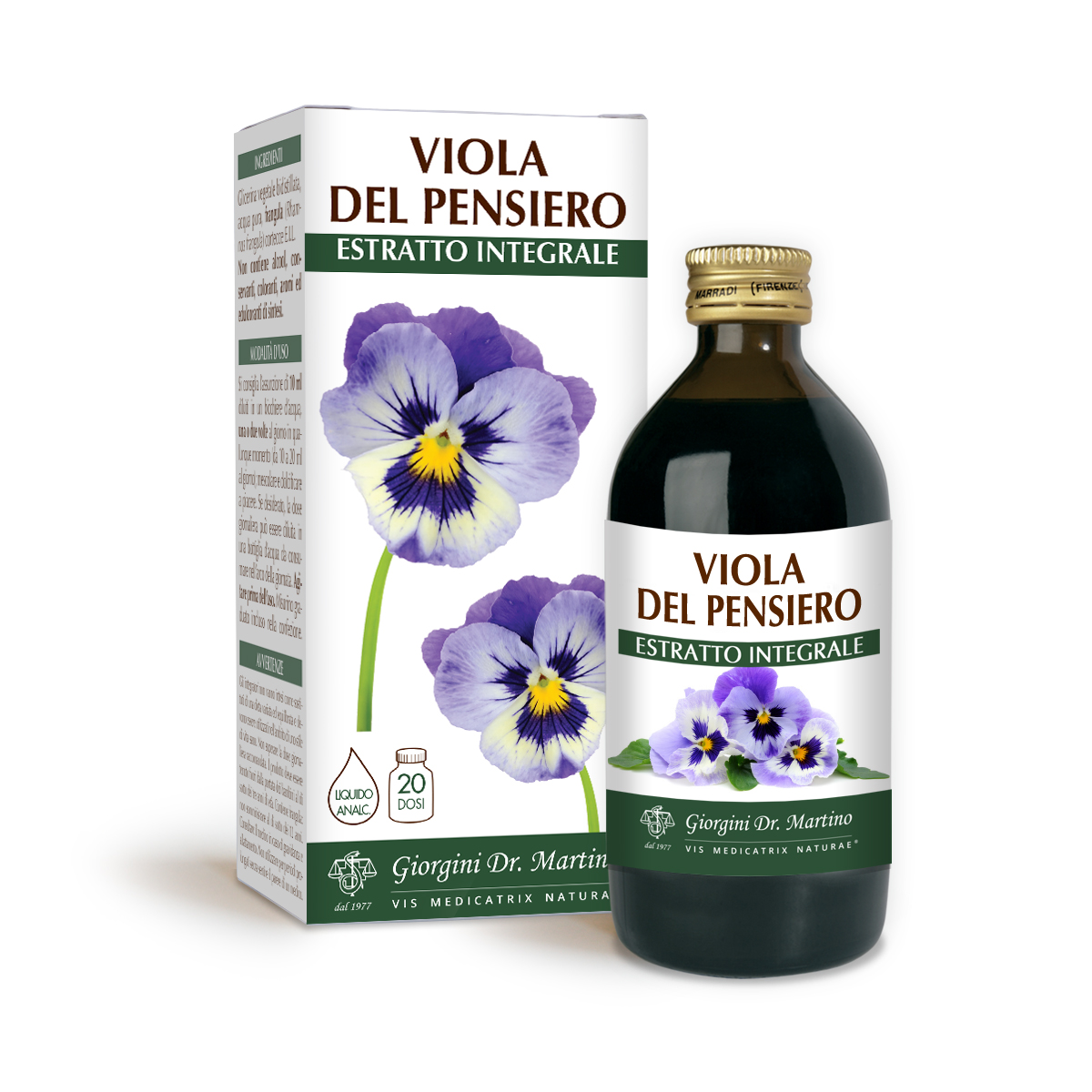 VIOLA DEL PENSIERO ESTRATTO INTEGRALE 200 ml main product photo