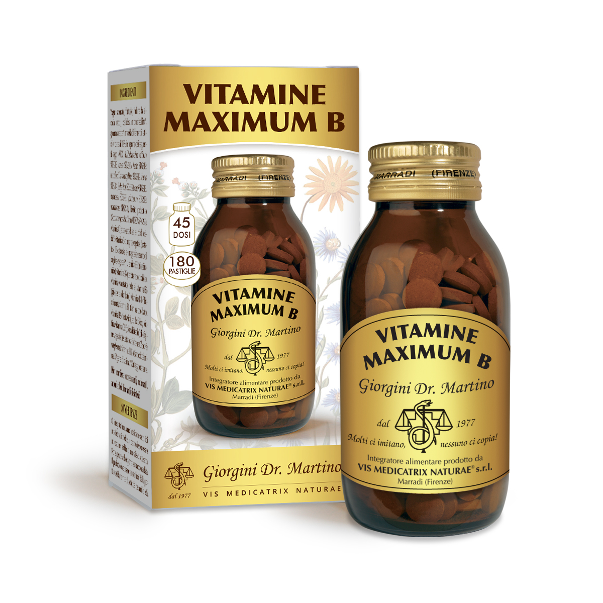 VITAMINE MAXIMUM B 90 g - 180pastiglie da 500 mg