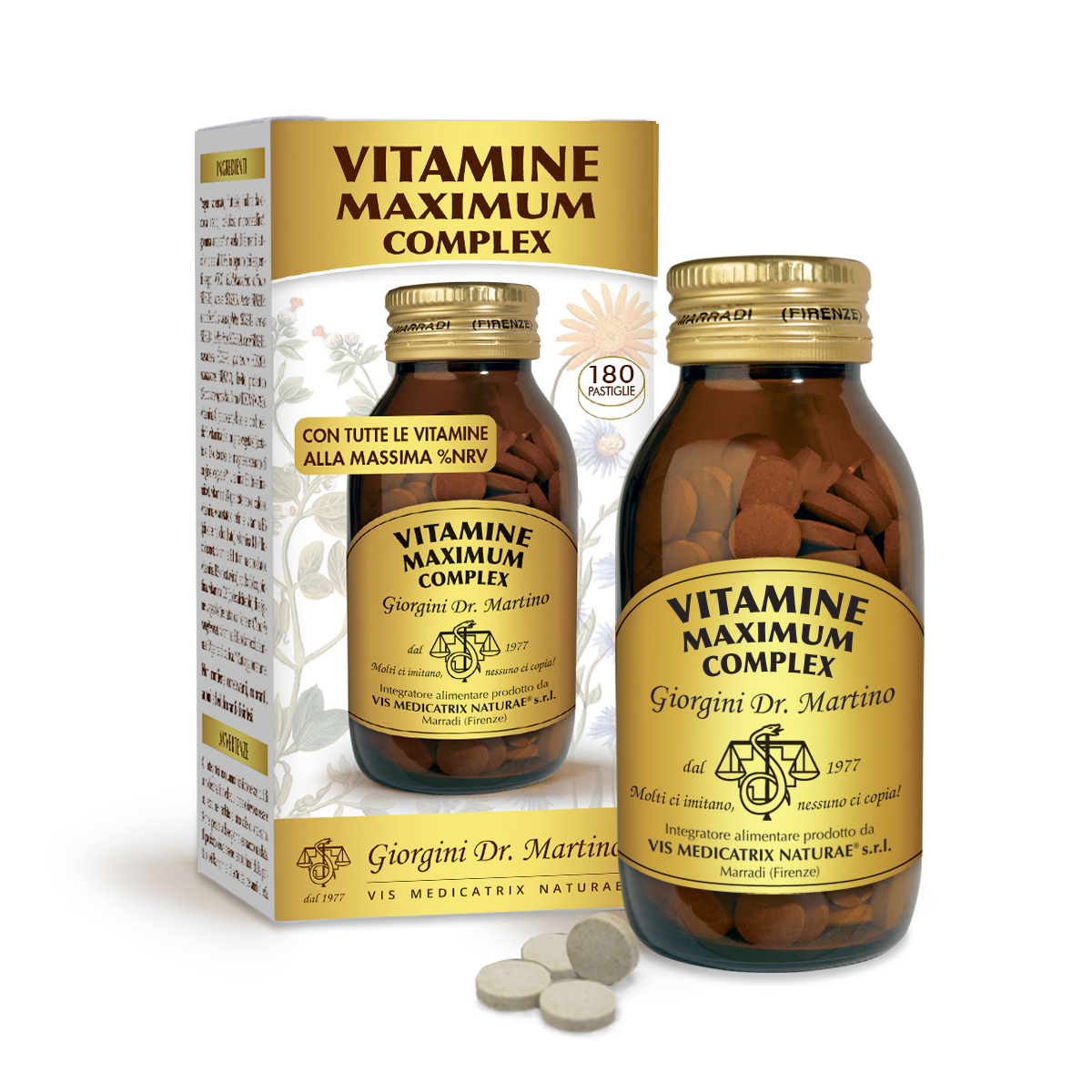 VITAMINE MAXIMUM COMPLEX 90 g - pastiglie da 500 mg