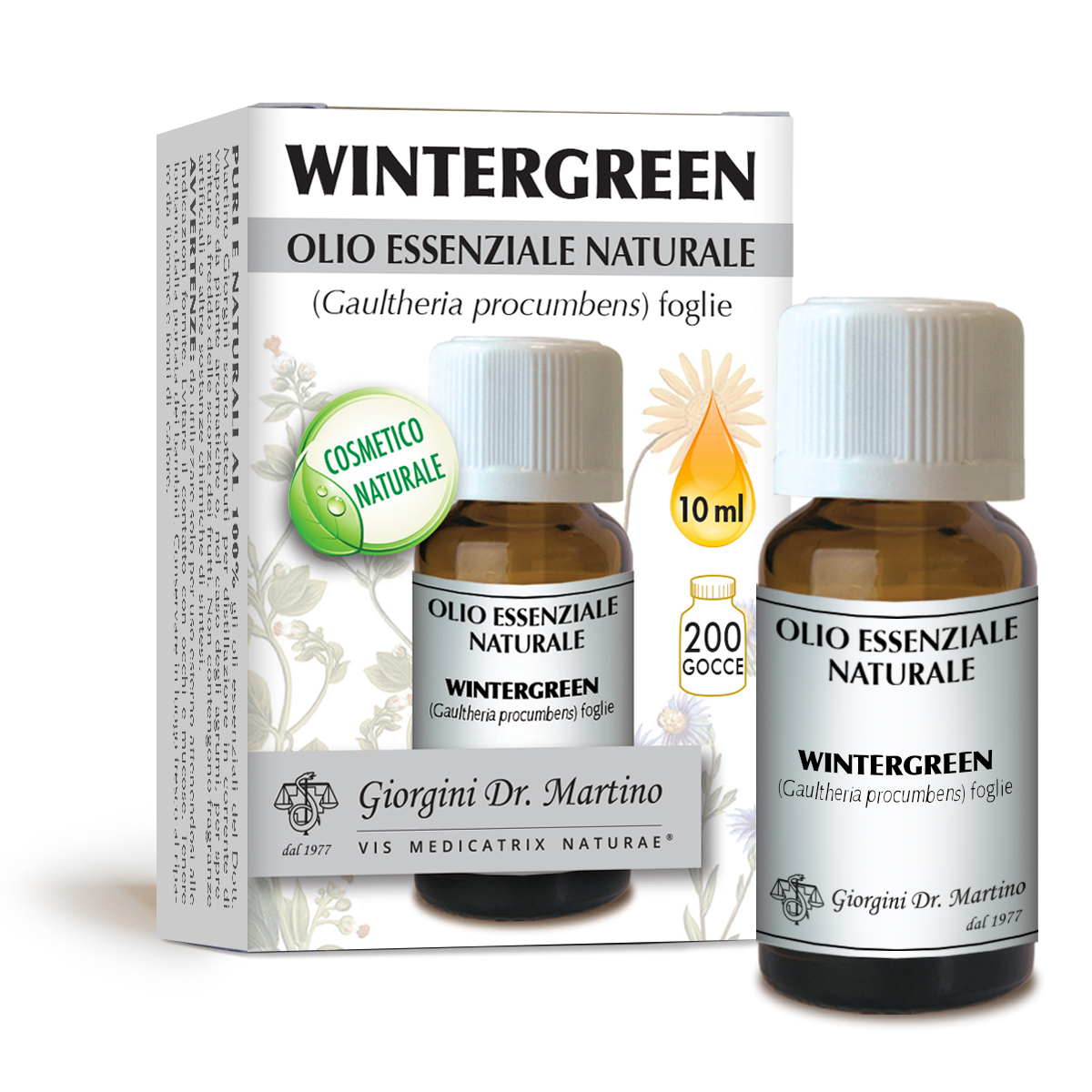 Wintergreen olio essenziale naturale 10 ml main product photo