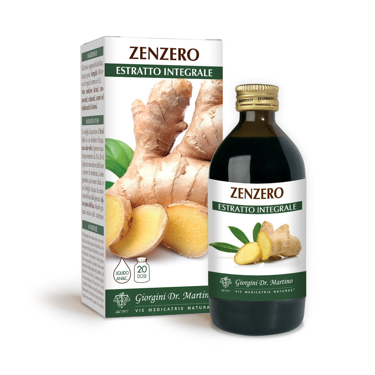 ZENZERO ESTRATTO INTEGRALE 200 ML main product photo